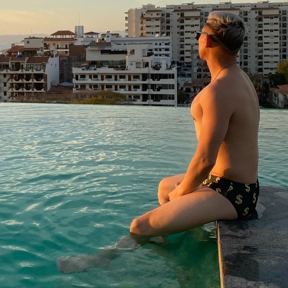 MEN’s JJ Malibu Dollar Sign $ Speedo in size SMALL (28-30) - Picture 4 of 9